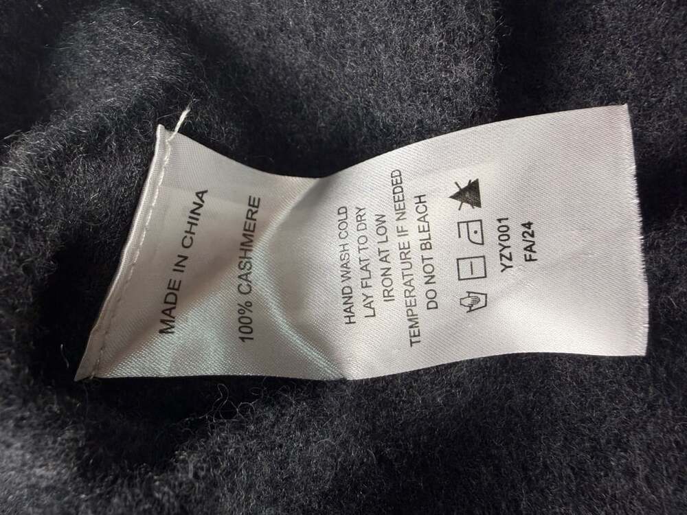 Quince 100% Cashmere Sweater Charcoal Gray Long Sleeve XS
